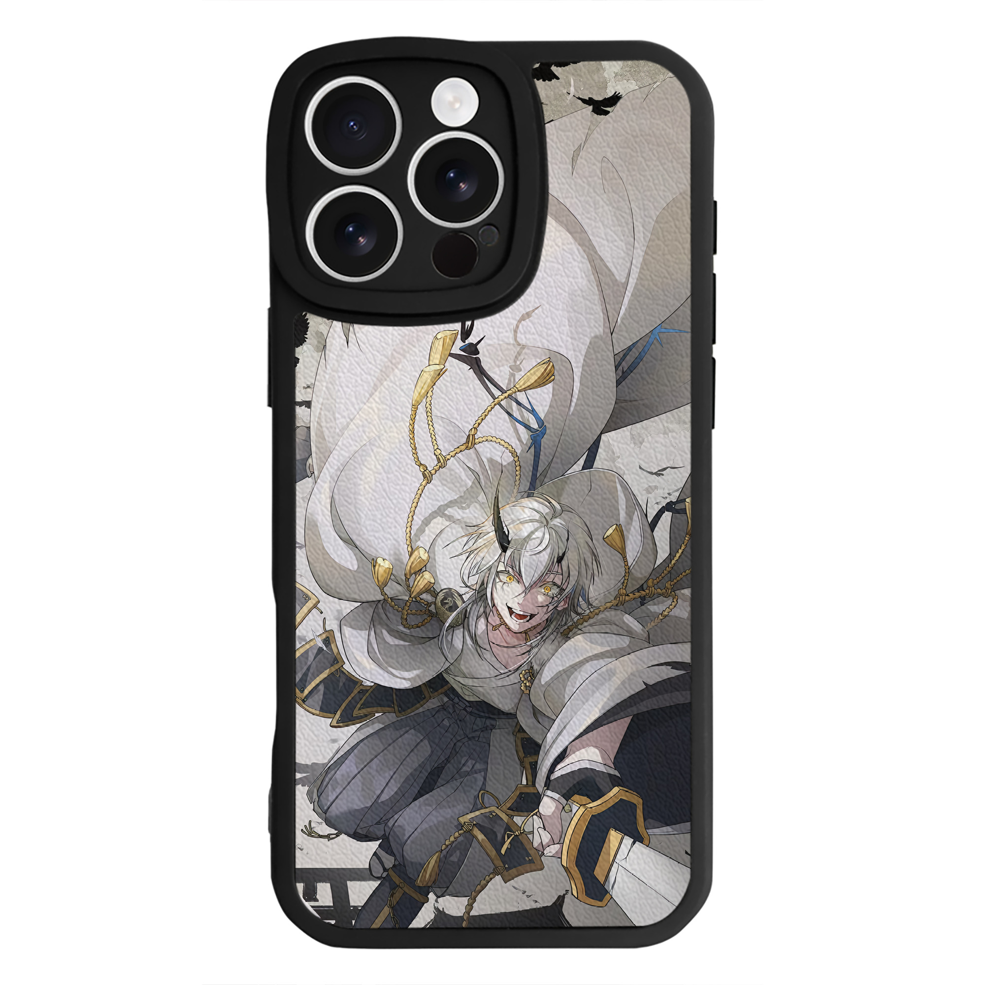 （画像用） 刀剣乱舞 Touken Ranbu 【iPhone 16シリーズ対応】シリコンスマホケース（レザー調） 材質：シリコン